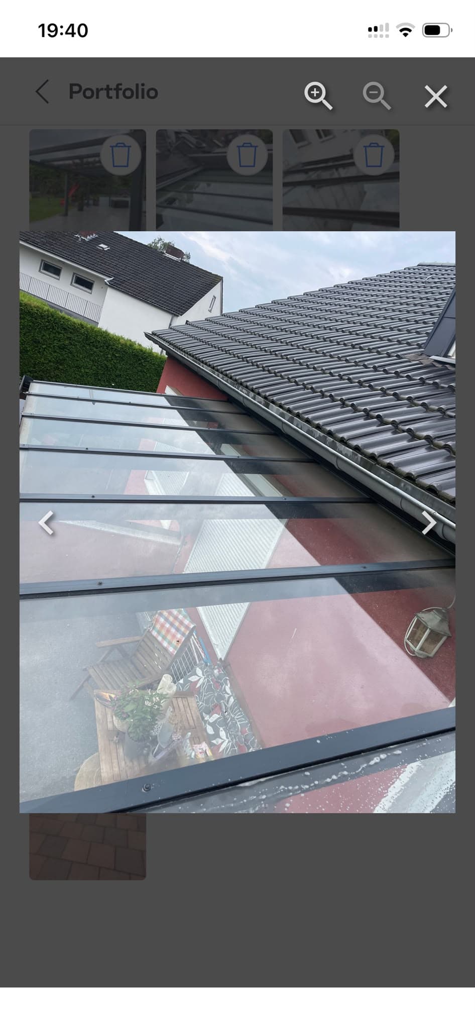 Glasdachreinigung – ausgeführtes Reinigungsprojekt